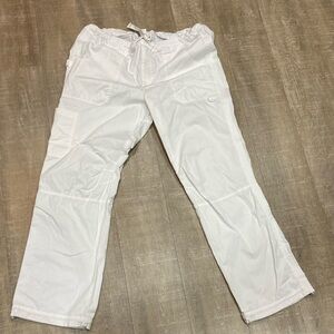 COPY - Koi scrub pants, Womens 2X tall, white, drawstring waist, cargo style